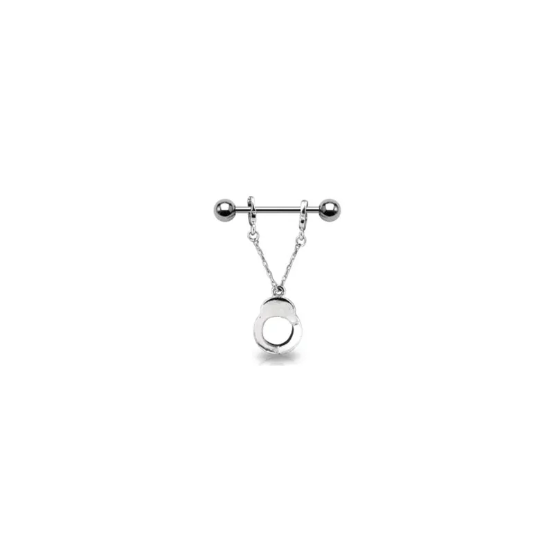 Hanging Handcuffs Nipple Ring