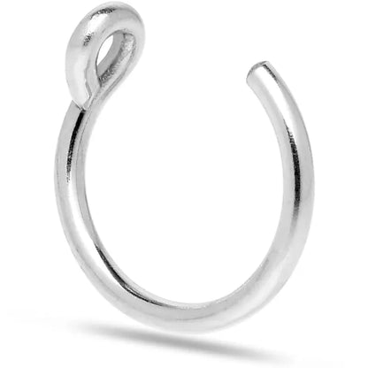 925 Sterling Silver Clip-On Fake Nose Ring