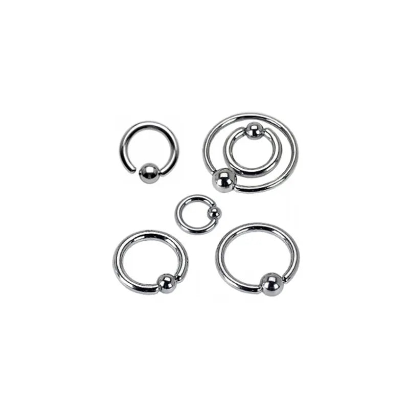 Ball Closure Ring with Fixed Ball and Sleek Finish