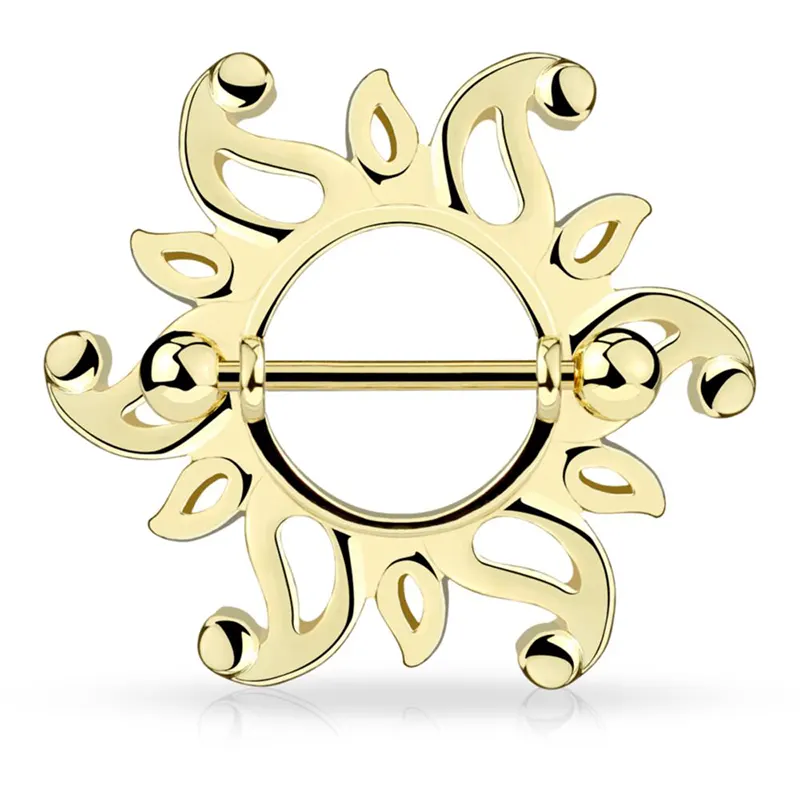 Elegant Classic Sun Nipple Bar Shield