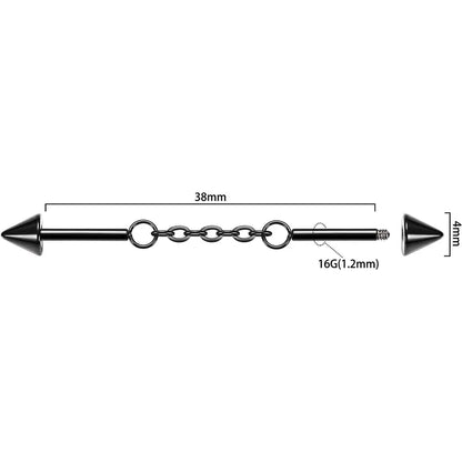 316L Chain Double Arrow Industrial Bar 1.2*8*4*4