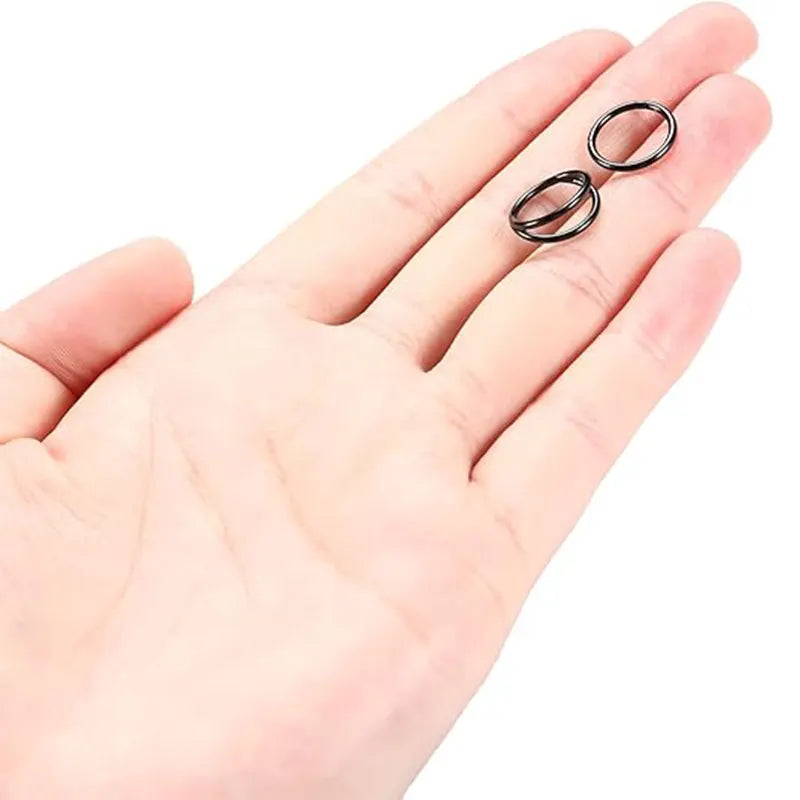 Nose Rings 16 Gauge Nose Ring Hoop Earrings Black Septum Ring Double Hoop Nose Hoop 16g Cartilage Earring 12mm Septum Clicker Lip Rings Helix Earring Rook Earrings Septum Jewelry Surgical Steel