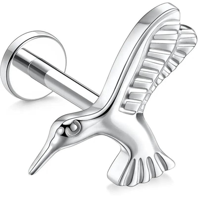 G23 Hummingbird Silver Nose Stud 1.2*6