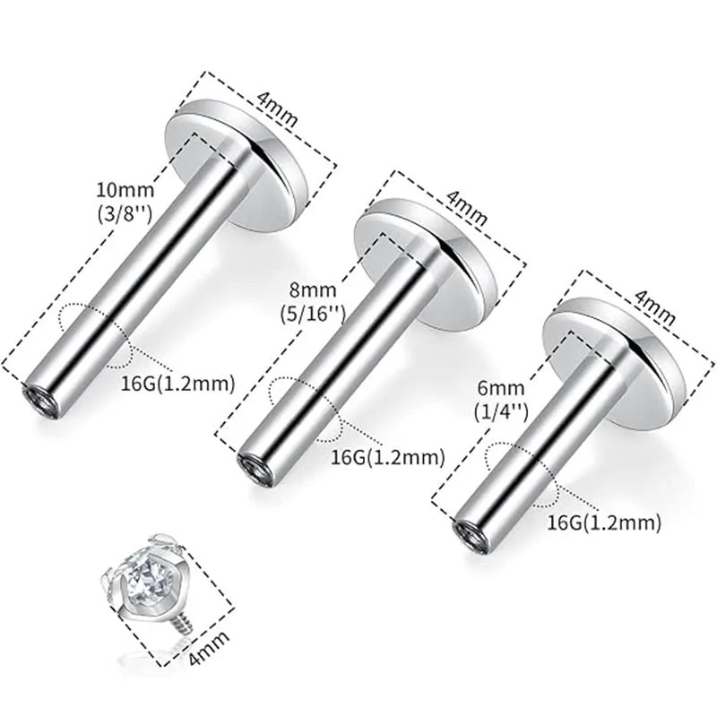 G23/4mm Grab Drill Bit+1.2*6/8/10/Base/Silver