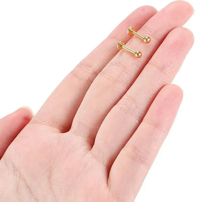 G23 Pin Style Gold Ball Lip Nail 1.2*8*3