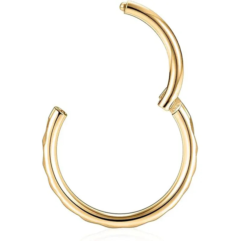 16g Seamless Septum Clicker and Nose Hoop Earrings