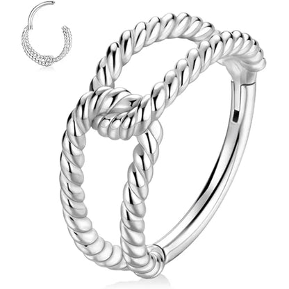 16G 316L Twist Knot Open Ring