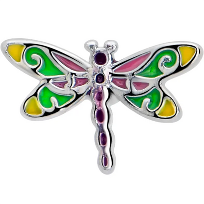 16G Colorful Dragonfly Flatback Earring