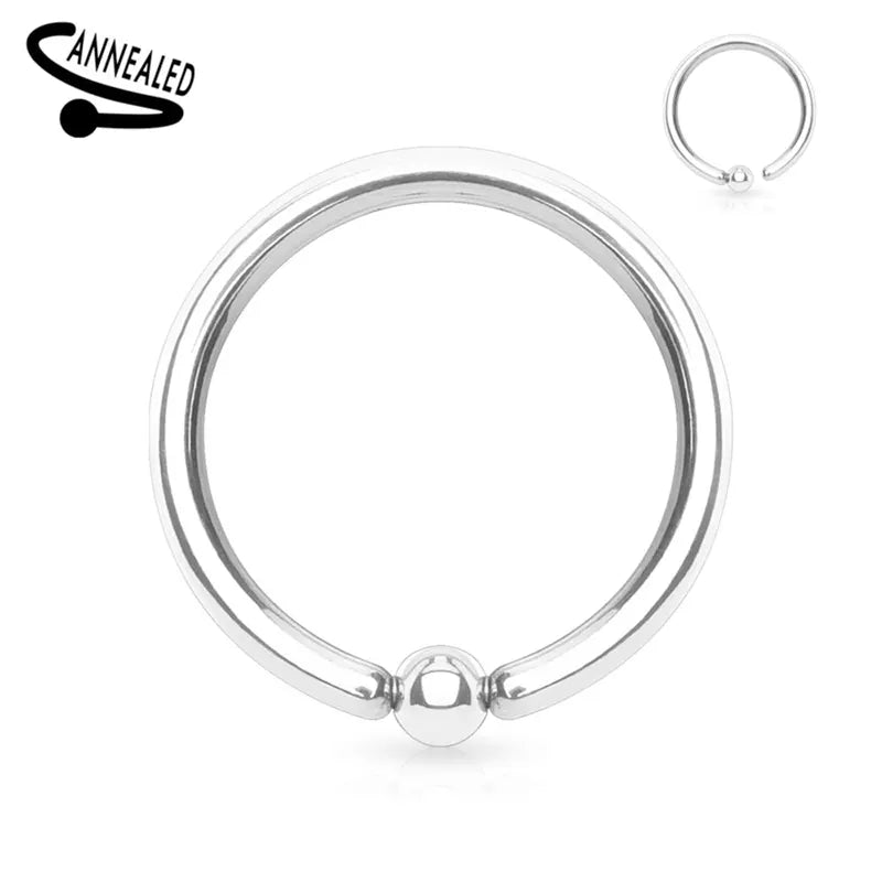 Ball Closure Ring with Fixed Ball and Sleek Finish