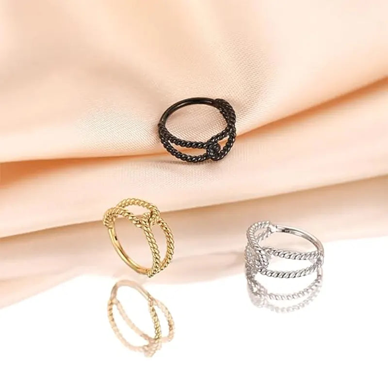 16G 316L Twist Knot Open Ring