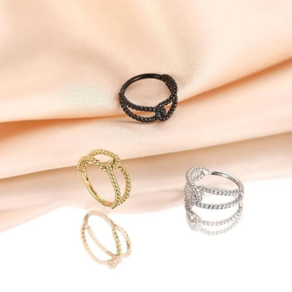 16G 316L Twist Knot Open Ring