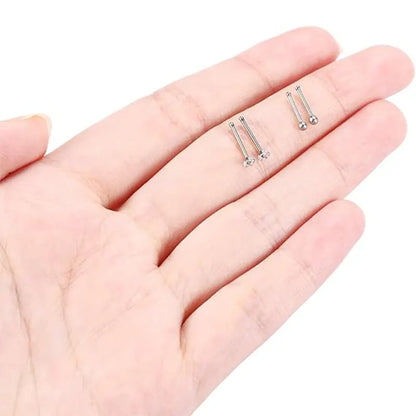 20G Micro Titanium Nose Pins 4 Pack