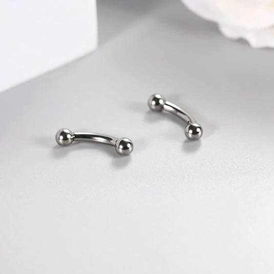 GAGABODY Pair 14G 16G G23 Solid Titanium Shield Nipple Rings Nipple Barbell Internally Threaded Nipple Jewelry Tongue Piercing Bridge Piercing Jewelry 12mm-18mm