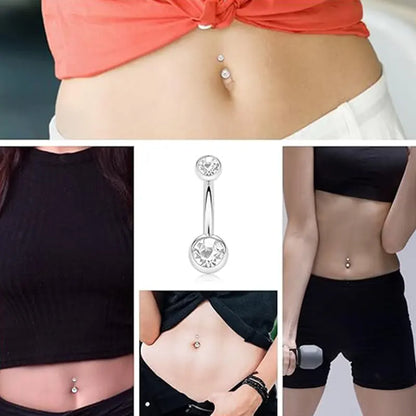 Titanium 14G 3/8" 10mm Belly Button Barbell