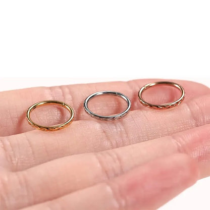 16g Seamless Septum Clicker and Nose Hoop Earrings