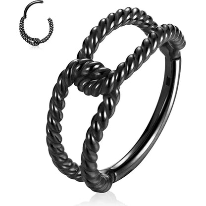 16G 316L Twist Knot Open Ring