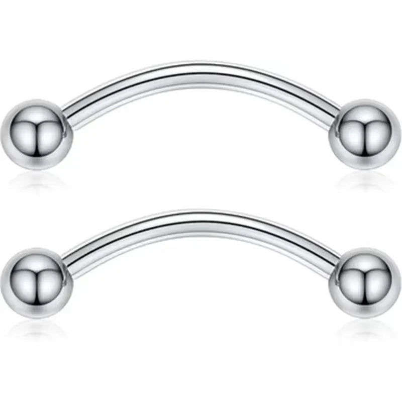 GAGABODY Pair 14G 16G G23 Solid Titanium Shield Nipple Rings Nipple Barbell Internally Threaded Nipple Jewelry Tongue Piercing Bridge Piercing Jewelry 12mm-18mm