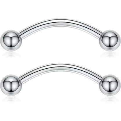 GAGABODY Pair 14G 16G G23 Solid Titanium Shield Nipple Rings Nipple Barbell Internally Threaded Nipple Jewelry Tongue Piercing Bridge Piercing Jewelry 12mm-18mm