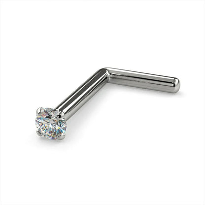 1.5mm Tiny Diamond Prong Nose Ring Stud