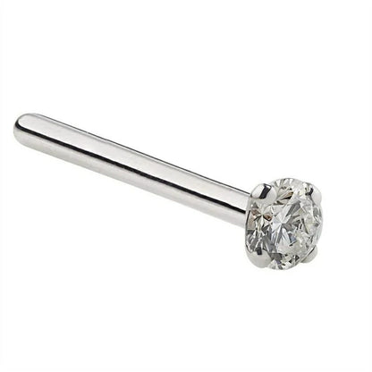 1.5mm Tiny Diamond Prong Nose Ring Stud