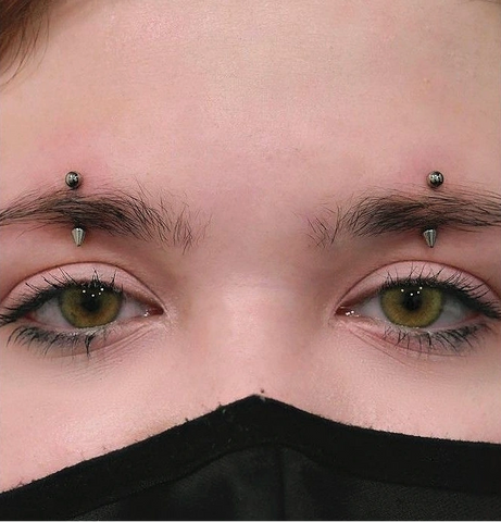 Center Brow Piercing