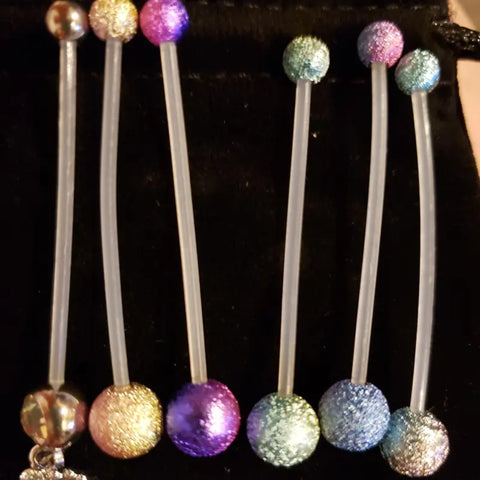 pregnant belly button ring five-piece set, soft and safe 5