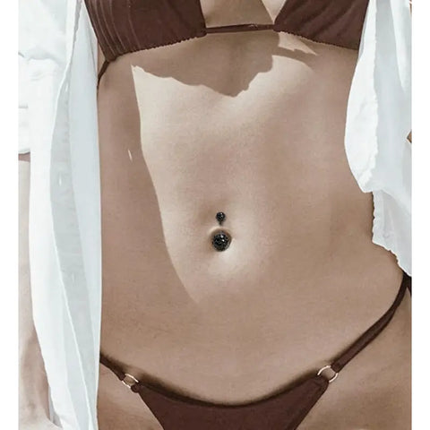 5PCS Stainless Steel Short Belly Rings for Women – Longita 14G