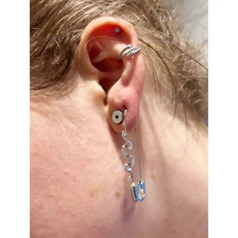 Snake Hoop Earring – 316L Steel for Conch & Cartilage