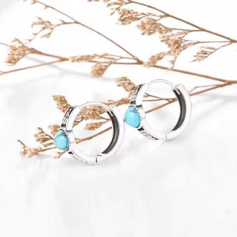 Sterling Silver, Punk Hoop Earrings, Men, Women 5